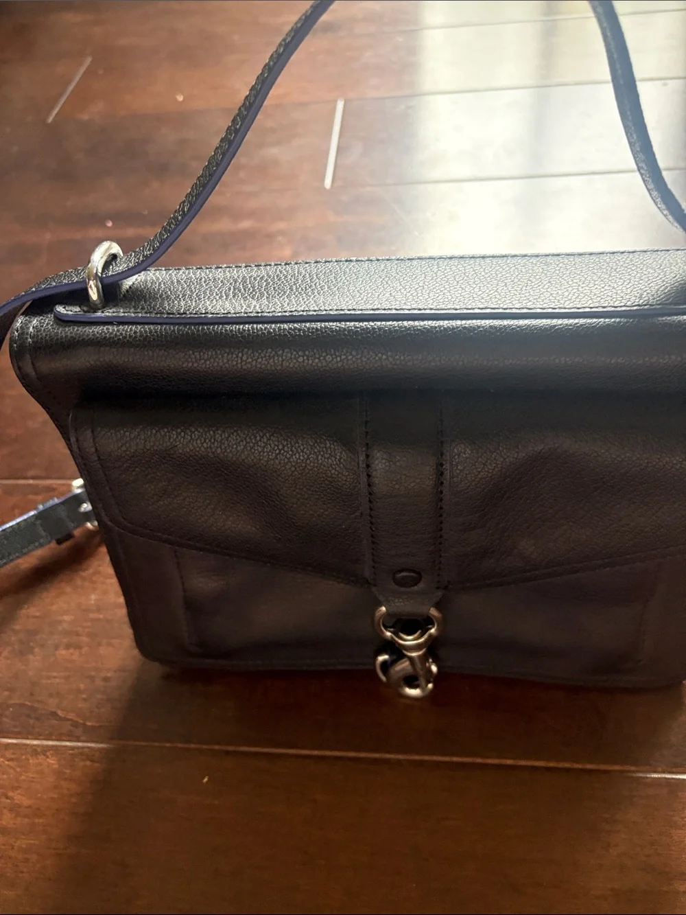 Rebecca Minkoff Black Leather Messenger Crossbody